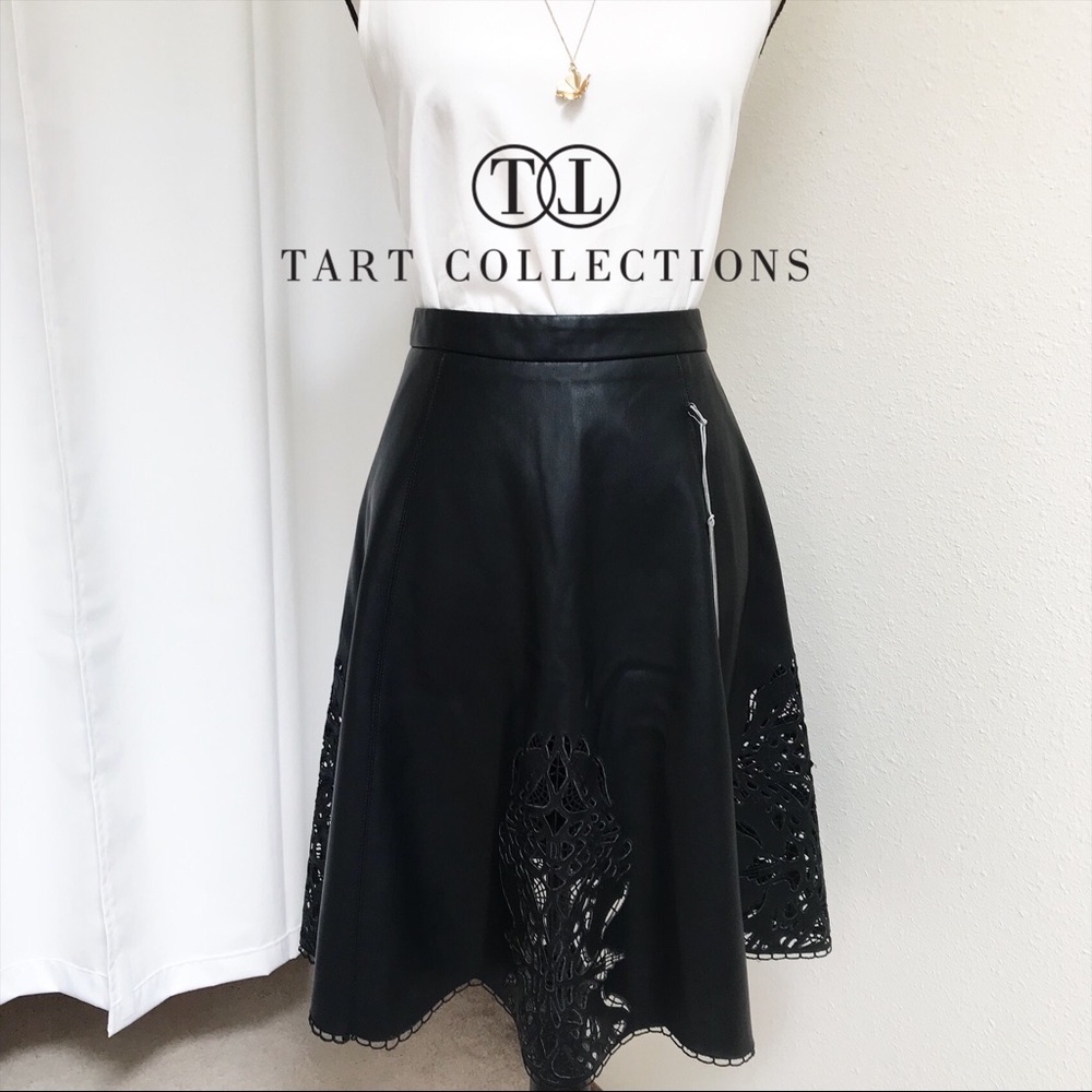 NWT TART Collections Faux Leather Skirt - S